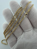 26" 10K Yellow Gold Rope Chain 2.5mm 11.0g
