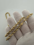 22" 14k Yellow Gold Rope 5.5mm 12.93g
