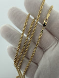 26" 10k Yellow Gold Rope 3mm 17.9g