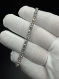 7.25" Silver 10ctw E-F VS/VVS Lab Diamond Tennis Bracelet 9.7g