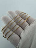 24" 10k Yellow Gold Franco 1mm 4.3g