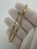 8" 14K Yellow Gold Figaro 3.5mm 3.4g