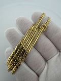 18" 14k Yellow Gold Cuban 4mm 22.65g