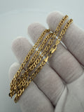 16" 14K Yellow Gold Tiger Eye Link 3.5mm 5.12g