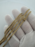 26" 14K Yellow Gold Cuban 3mm 21.8g
