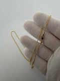20" 14k Yellow Gold Franco 1mm 4.4g