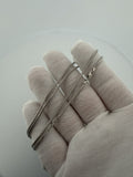20" 14k White Gold Franco 2mm 7.42g