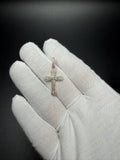 1.25" 10k Yellow Gold .4ctw VS/VVS Lab Diamond Outline Cross 6.1mm Bail 1.93g