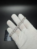 8" 10mm silver moissanite Cuban bracelet, 6.9ctw D VVS1, 33.2g – Ott Family Jewelry (6)