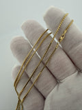 24" 14k Yellow Gold Rounded Box 1.5mm 3.6g