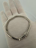 8" 14k White Gold Cuban 6mm 23.24g