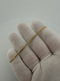 7.5" 2.5mm solid 14K yellow gold Cuban link bracelet, 3.6g – Ott Family Jewelry (6)