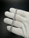 8" Silver 9ctw VS/VVS Lab Diamond Tennis Bracelet 4mm 14.0g