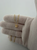 18" 14K Yellow Gold Chain & Clover 2mm 4.12g