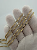 26" 14K Yellow Gold Rope Chain 2.5mm 12.31g