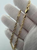 26" 14K Yellow Gold Heavy Fancy Anchor 3.5mm 19.44g