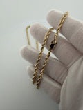 14K 8mm Handmade Solid Rope Chain