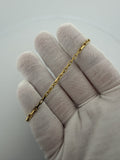 7.5" 14k Yellow Gold Herme$ Link 2.5mm 5.1g