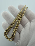 20" 14k Yellow Gold Franco 3mm 28.3g