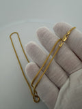 22" 14K Yellow Gold Franco 1.8mm 9.1g