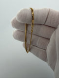 7" 14k Yellow Gold Cuban 2.7mm 4.3g