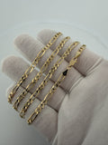 24" 14k Yellow Gold Figaro 4mm 13.72g