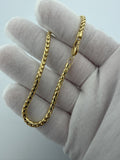 8" 14K Yellow Gold Franco 3mm 10.9g