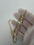 20" 14k Yellow Gold Rope Chain 3mm 5.71g