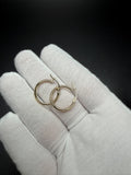 20mm x 2mm 14K yellow gold hoop earrings, 1.54g – Ott Family Jewelry (6)
