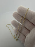 16" 14k Yellow Gold Paperclip 2mm 1.0g