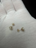 6mm natural opal stud earrings, 14K yellow gold, 0.5g – Ott Family Jewelry (6)