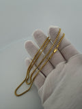 22" 14K Yellow Gold Rounded Box 2.5mm 6.91g
