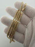 24" 14K Yellow Gold Franco 3mm 31.44g
