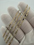 20" 14K Yellow Gold Figaro 2.5mm 4.3g