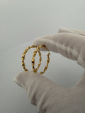 35mm 18K yellow gold twisted hoop earrings, 3.4g – Ott Family Jewelry (7)