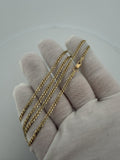22" 14k Yellow Gold Curb 2.5mm 6.0g