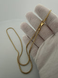 24" 14K Yellow Gold Ice Chain 2.5mm 10.66g