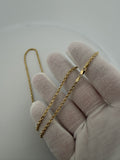 22" 2.5mm 14K yellow gold rope chain, 10.65g – Ott Family Jewelry (7)