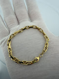 7.5" 14k Yellow Gold Herme$ Link 5mm 14.9g