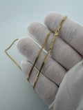 18" 14K Yellow Gold Cuban Chain 2mm 5.5g