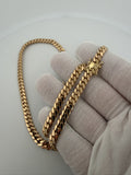 21 inch 6mm handmade Cuban link chain in 18K yellow gold, 75.0g, view 7 - Ott Family Jewelry