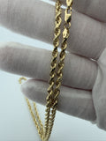 22" 14K Yellow Gold Rope 4mm 7.3g