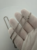 22" 14K White Gold Rope 2.5mm 10.53g