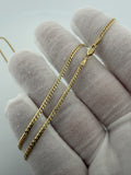 24" 14k Yellow Gold Curb 2mm 4.6g