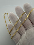20 inch 3mm cable chain in 14K yellow gold, 5.3g, view 7 - Ott Family Jewelry