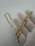 22" 14k Yellow Gold Figaro 5mm 16.9g