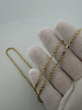18" 14K Yellow Gold Rope Chain 2.5mm 3.34g