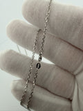 24" 14k White Gold Herme$ 2mm 5.15g