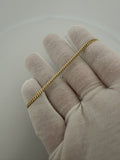 7.5" 2.5mm solid 14K yellow gold Cuban link bracelet, 3.6g – Ott Family Jewelry (7)