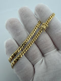 22" 4mm solid 10K yellow gold Cuban link chain, 24.2g – Ott Family Jewelry (7)